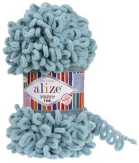Alize Puffy Fine 414 – azurová