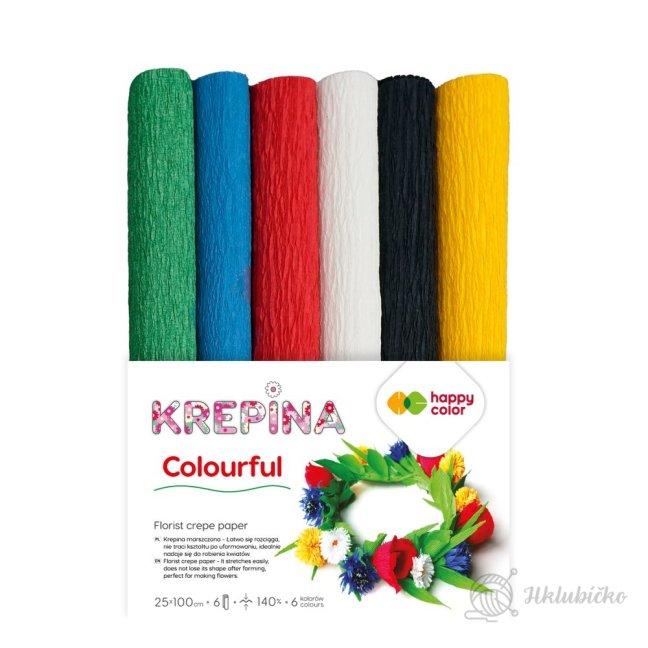 Krepový papír Happy Color 25x100 cm