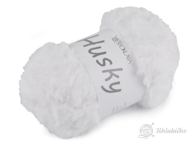 Pletací příze Husky 100 g bílá