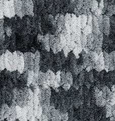 Příze Puffy color 6532 – černo šedá