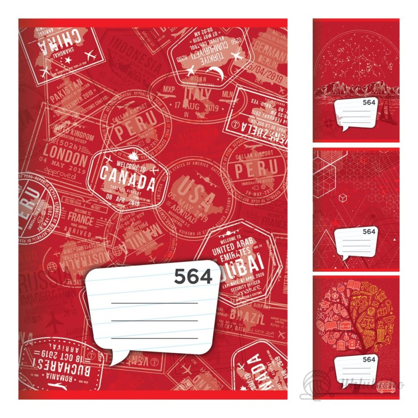 Školní sešit 564 -okraje