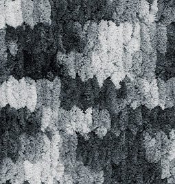 Příze Puffy color 6532 – černo šedá