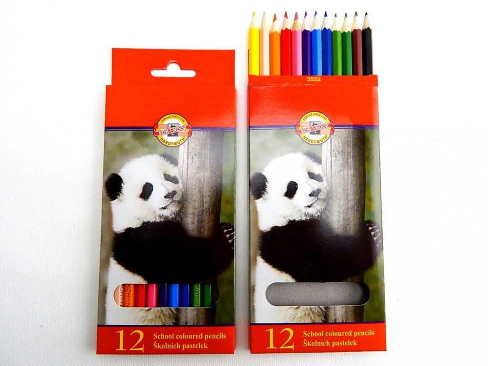 Školní pastelky - Barva - Bílá