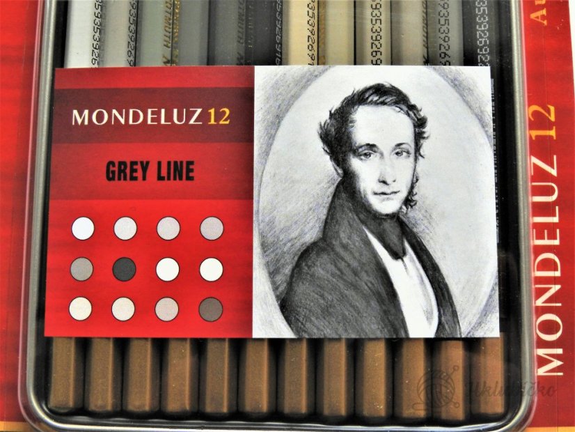 Pastelky 3722/12 MONDELUZ šedá řada