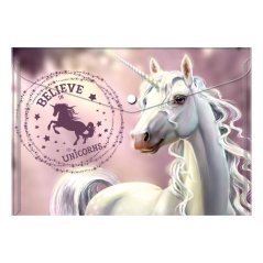 Obal spisový s klopou a drukem A4  jednorožec unicorns