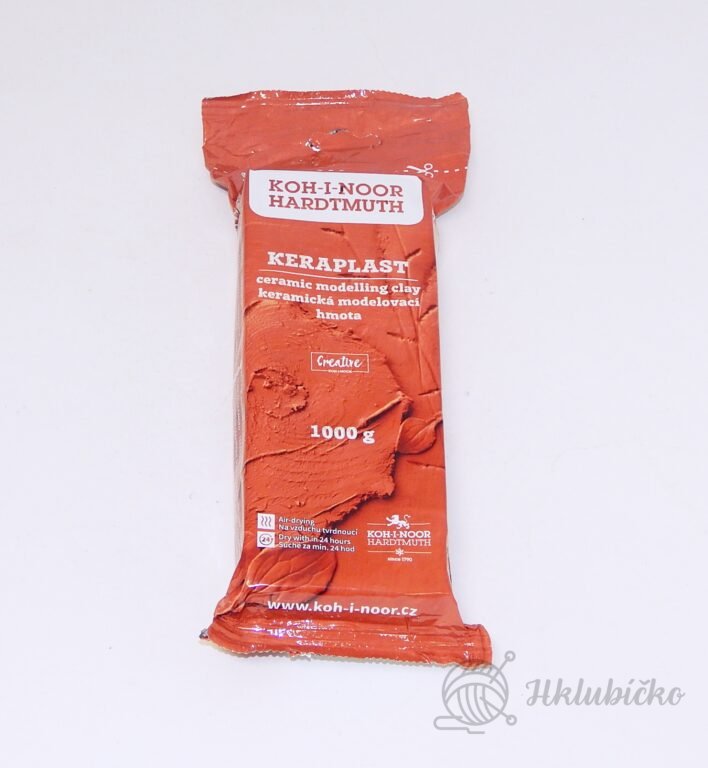 Modelovací hmota keraplast 1kg hnědá