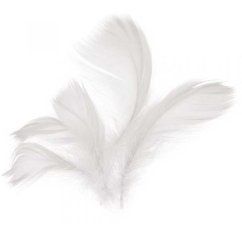 Peří 10 g bílé