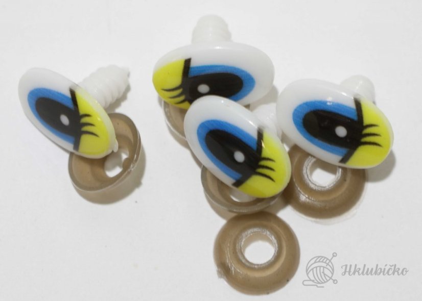 Očička 20x13 mm žluté
