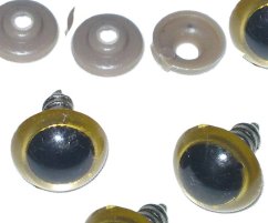 Bezpečnostní oči ?14 mm zlaté