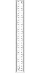 Pravítko 30 cm transparentní