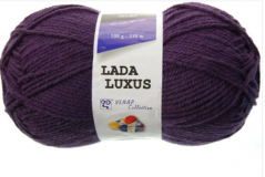 příze LADA LUXUS 53793 tmavě fialová