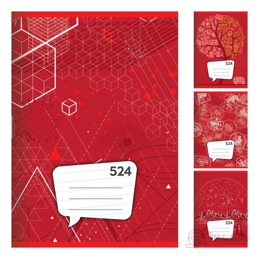 Školní sešit 524 -okraje