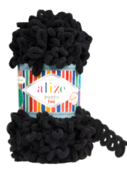 Puffy fine 60 černá