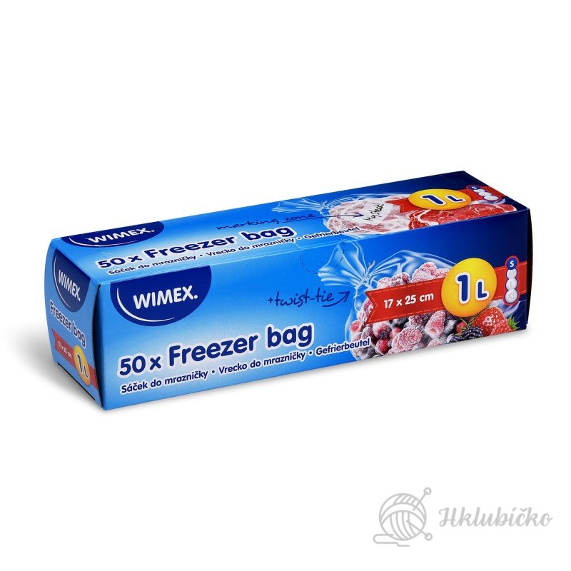 Sáček do mrazničky 17x25cm  1l, 50ks
