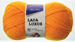Příze Lada Luxus 54460 – šafránová žlutá