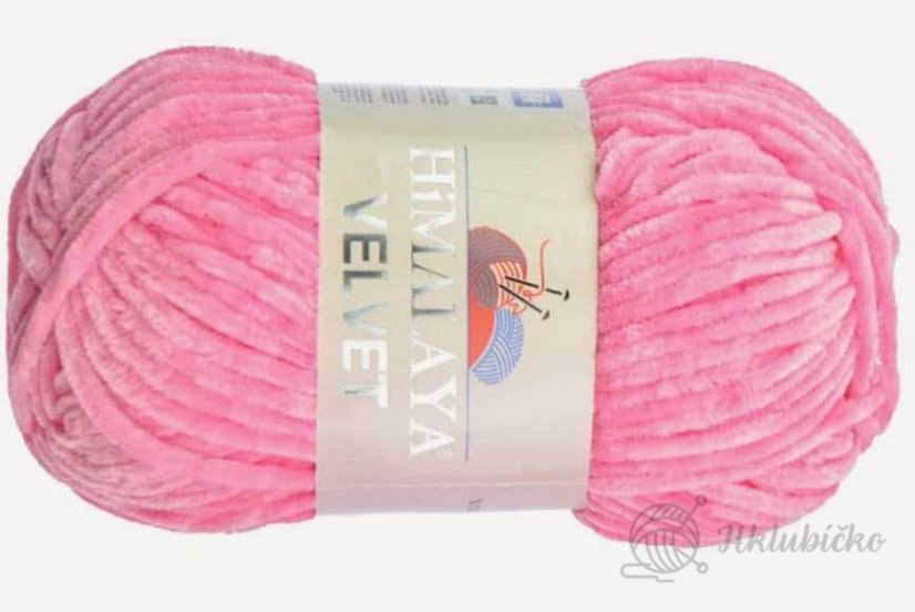 Příze Velvet 90009 – Tmavě růžová