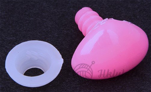 Čumáček bezpečnostní růžová 17×15 mm