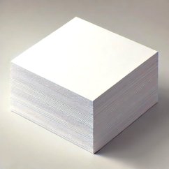 Blok kostka bílá lepená 8,5 x 8,5 x 4,5 cm 500l.